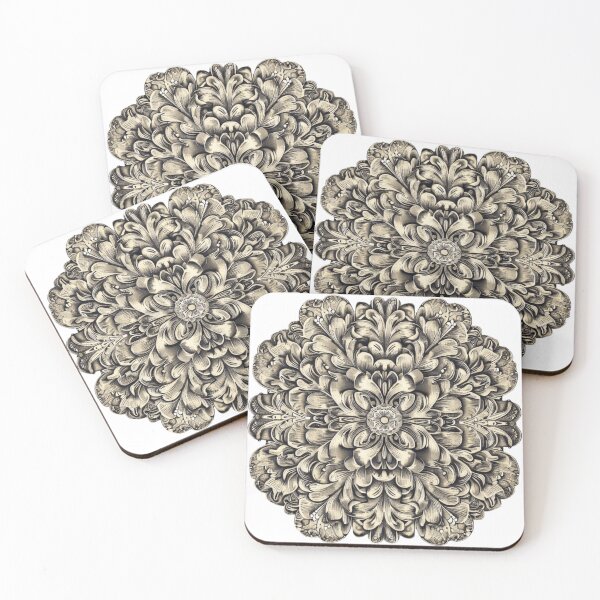 Item preview, Vintage Detailed Retro Floral Pattern Design designed and sold by EnzoZs.