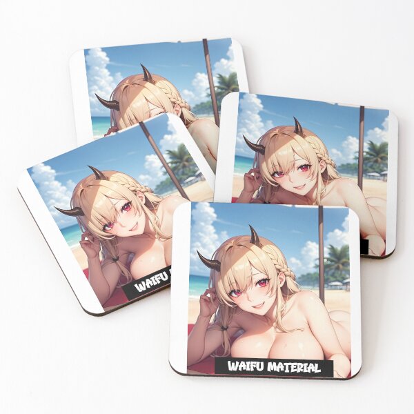 Item preview, Waifu Material Anime Dragon Girl at Beach designed and sold by artbybrado.