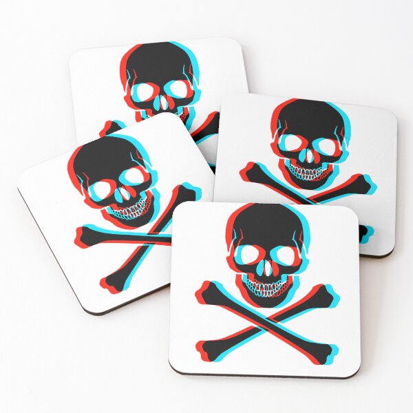 Item preview, black 3D effect skull designed and sold by DBJohnDraw.