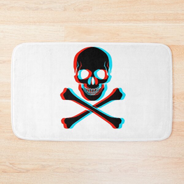 Item preview, black 3D effect skull designed and sold by DBJohnDraw.