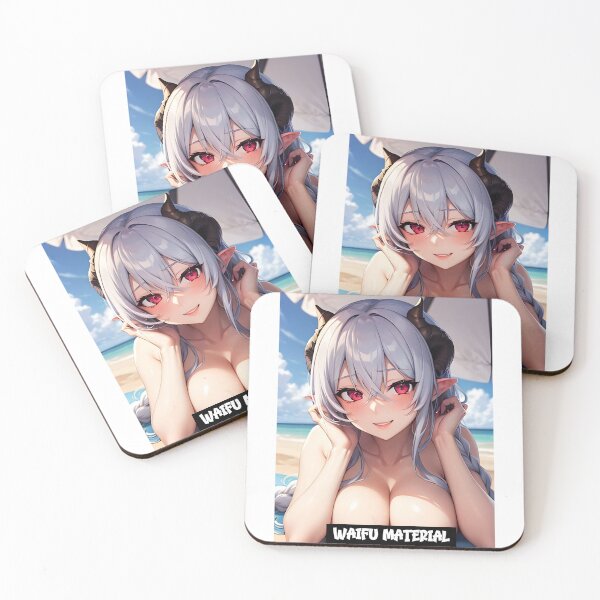 Item preview, Waifu Material Demon Girl en la playa Anime designed and sold by artbybrado.