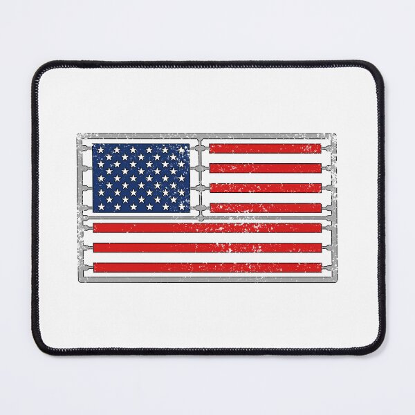 Item preview, Plastic Sprue scale model american flag worn designed and sold by Teescount.