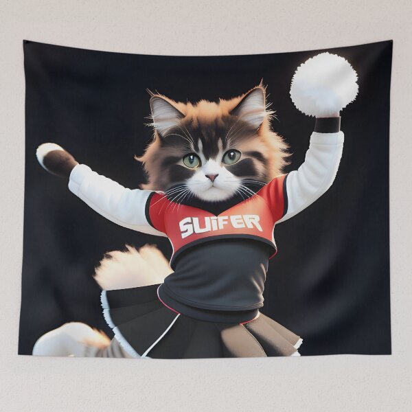 Item preview, Cheerleader cat - Modern digital art designed and sold by Ai-michiart.