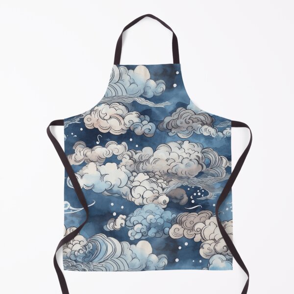 Item preview, Dreamy Night: Watercolor Clouds on a Moonlit Night designed and sold by silkaardvark.