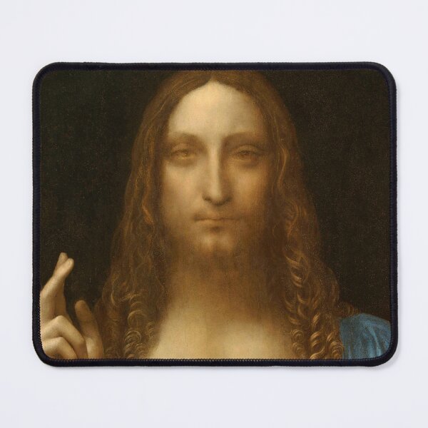 Item preview, Salvator Mundi Painting Da Vinci Poster designed and sold by Teetans.