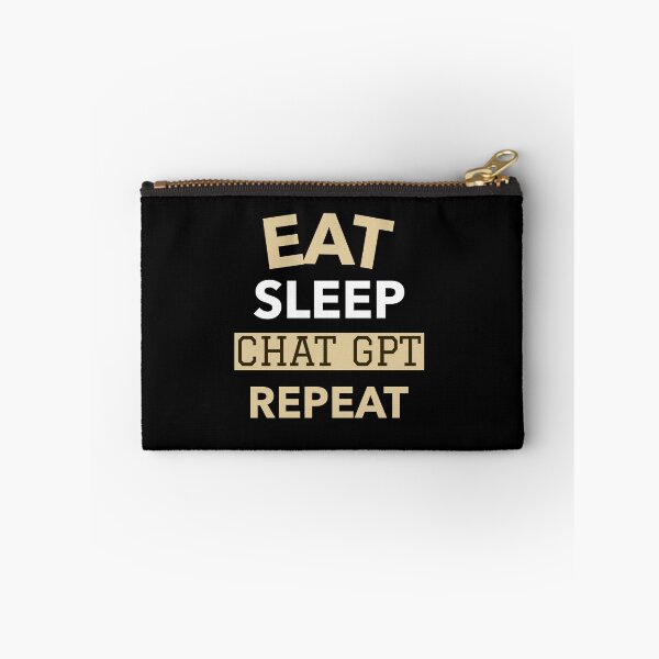 Item preview, EAT SLEEP CHAT GPT REPEAT AI GPT 4 FUNNY CHAT GPT t-SHIRTS designed and sold by VBRIdesings.