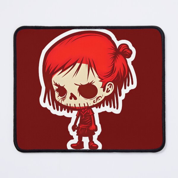 Item preview, Goth Emo Chibi SkullGirl designed and sold by RoboRembrandt.