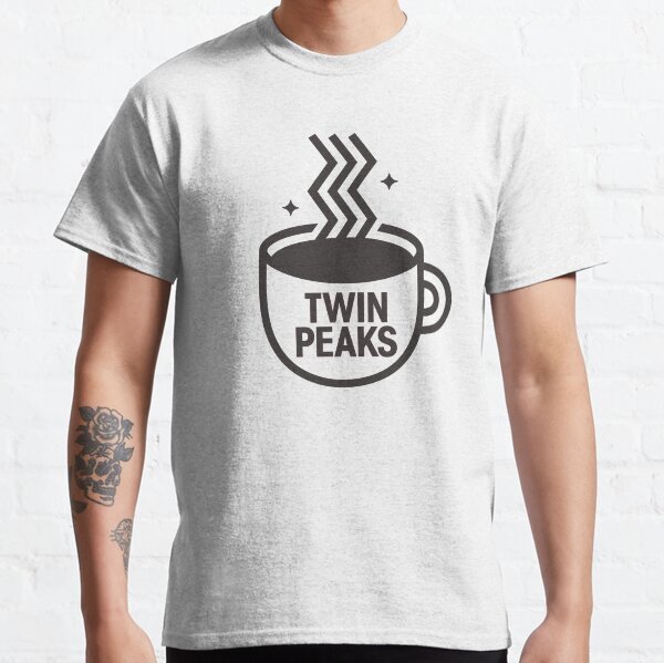 Vista previa del artículo con la obra «Logotipo retro de la taza de café Twin Peaks Black Lodge», diseñado y vendido por FifthSun.