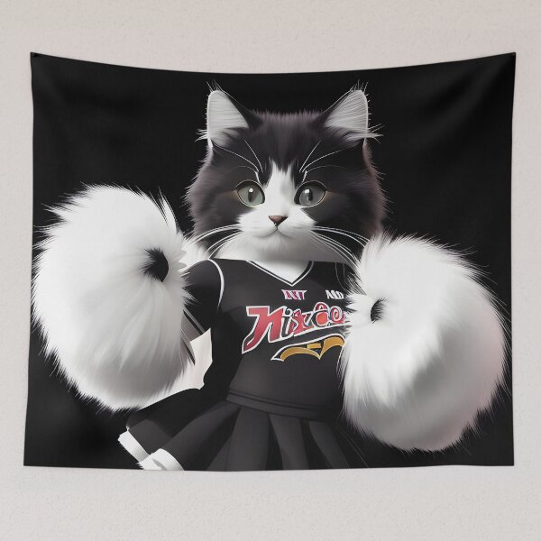 Item preview, Cheerleader cat - Modern digital art designed and sold by Ai-michiart.