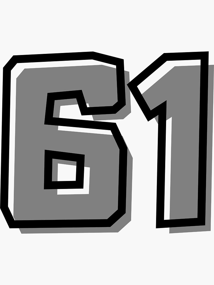 Number 61 | Sticker