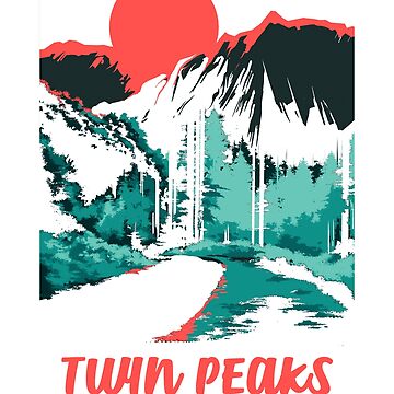 Imagen de la obra Póster de bienvenida tonal de Twin Peaks Classic National Parks de FifthSun