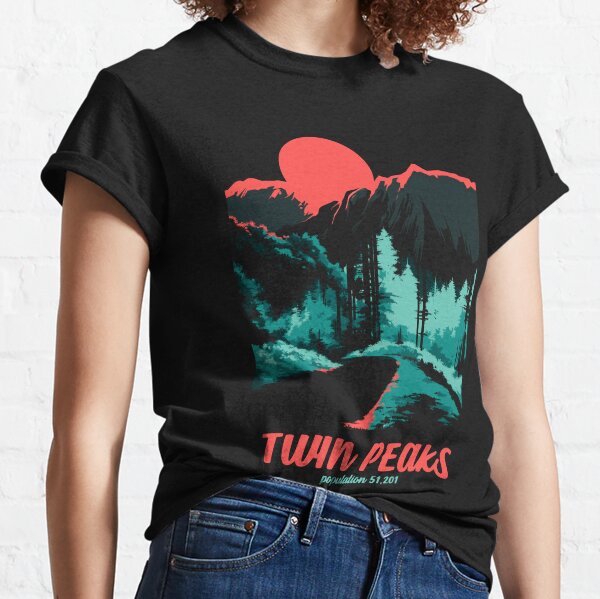 Affiche de bienvenue tonale des parcs nationaux classiques de Twin Peaks T-shirt classique