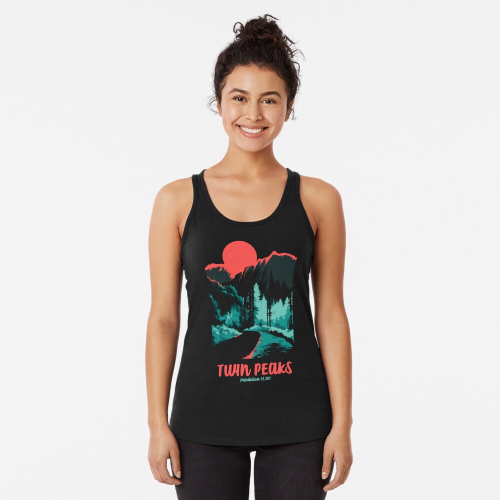 Vista previa del artículo con la obra «Camiseta con espalda nadadora», diseñado y vendido por FifthSun.