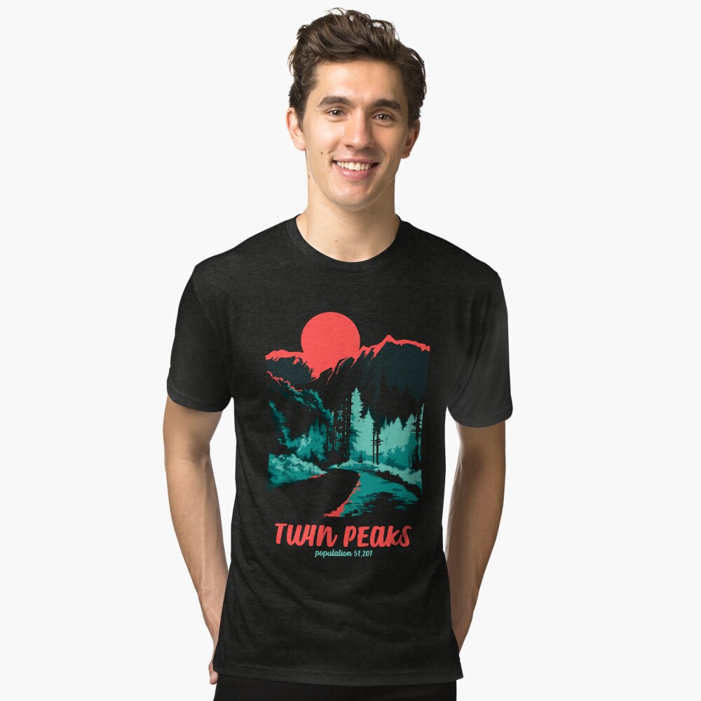 Vista previa del artículo con la obra «Camiseta de tejido mixto», diseñado y vendido por FifthSun.