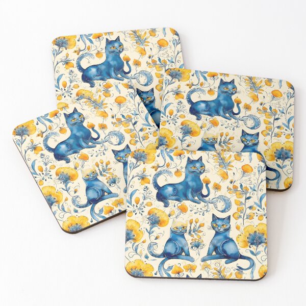 Item preview, Funny Ukrainian Cats Floral Retro Ukraine Pattern designed and sold by SecretDicer.