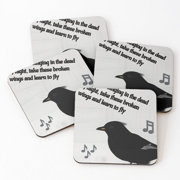 Item preview, Blackbird singing in the dead of night designed and sold by Imaginarium of Chaos falcon88 .
