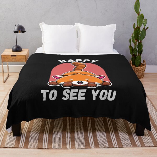 Item preview, kawaii red panda happy to see you designed and sold by HB Shirts.