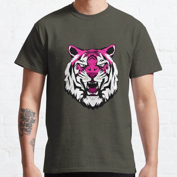 Pink Black Hot Wild Tiger T-Shirt