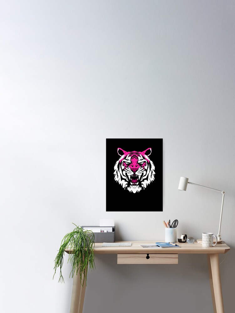 Pink Black Hot Wild Tiger T-Shirt