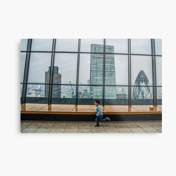 Running in the Roof Garden Metal Print