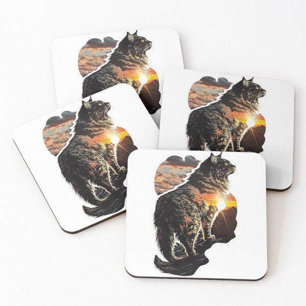 Item preview, Maine coon cat and forest v1.0 designed and sold by adredn86.