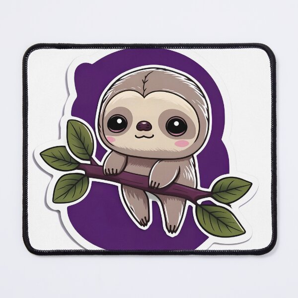 Item preview, Cute Chibi Sloth designed and sold by RoboRembrandt.