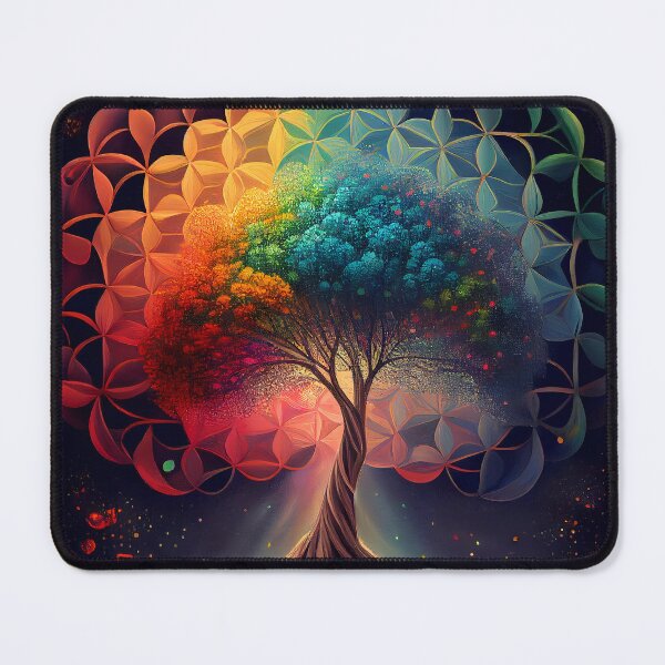 Item preview, Psychedelic Tree of Sacred Geometry designed and sold by ga-arts.