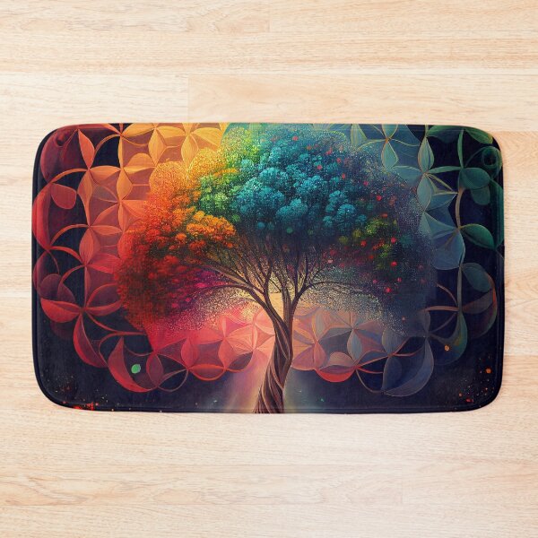 Item preview, Psychedelic Tree of Sacred Geometry designed and sold by ga-arts.