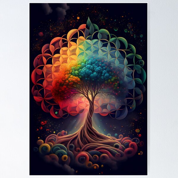 Psychedelic Sacred Geometry Posters for Sale