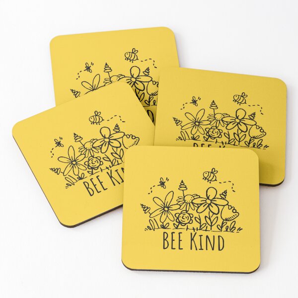 Item preview, Inspirational Bee Kind Cute Wildflowers designed and sold by SunfullyYours.