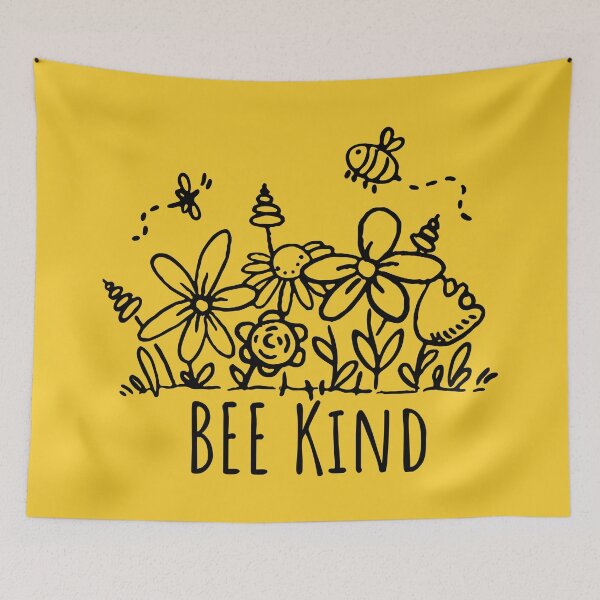 Item preview, Inspirational Bee Kind Cute Wildflowers designed and sold by SunfullyYours.