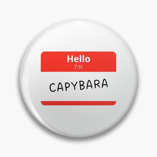 Item preview, Hello I'm capybara designed and sold by whyttwhytt.