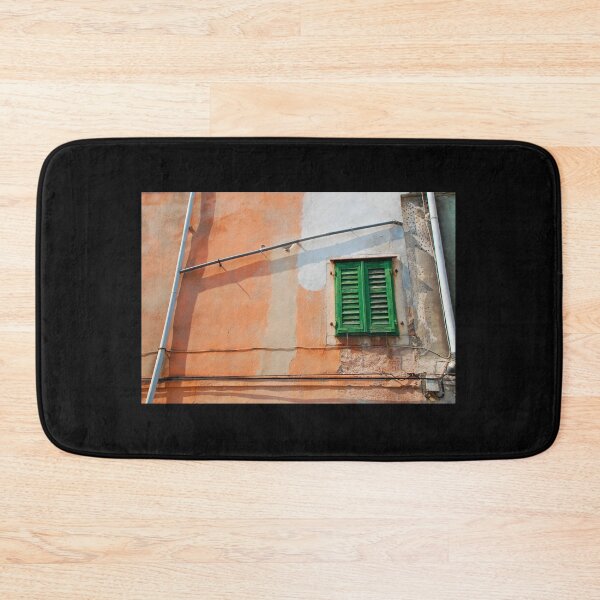 Item preview, Green Shutters on Orange Wall designed and sold by jojobob.