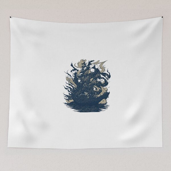 Item preview, The Great Ramen off Kanagawa dragon ship  designed and sold by Vvisions.