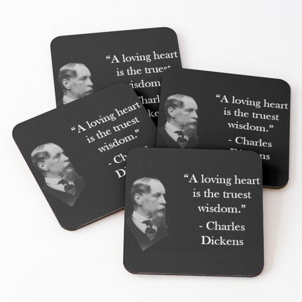 Item preview, Charles Dickens Quote - A Loving Heart designed and sold by Reed-Inc.