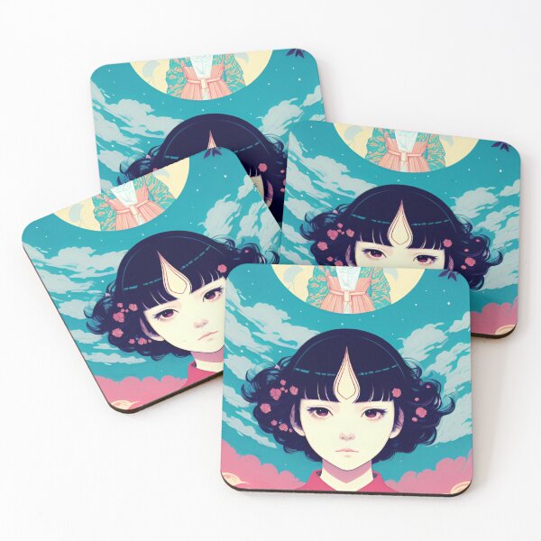 Item preview, Anime girl, moon, sticker, poster designed and sold by IlkaDoma333.