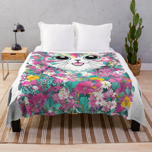 Item preview, cat among the flowers designed and sold by ViktorVigo.