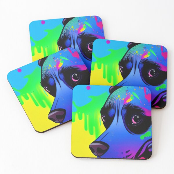 Item preview, psychedelic dog art designed and sold by IlkaDoma333.