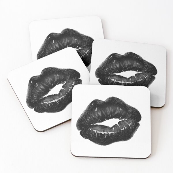 Item preview, Labios negros. Beso. designed and sold by Nyctophiles.