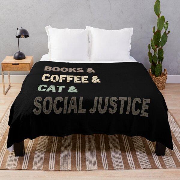 Item preview, books and coffee and cat and social justice designed and sold by axoniej.