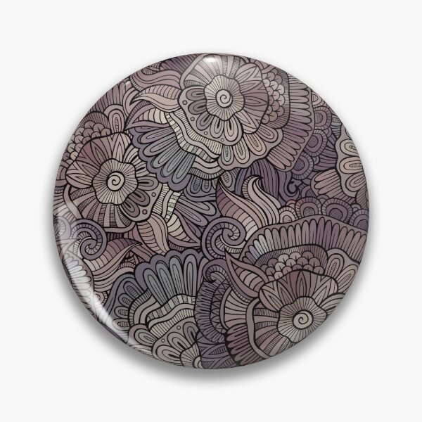 Item preview, Purple Vintage Line Art Pattern designed and sold by KatsCanvas.