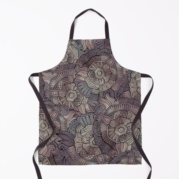 Item preview, Purple Vintage Line Art Pattern designed and sold by KatsCanvas.