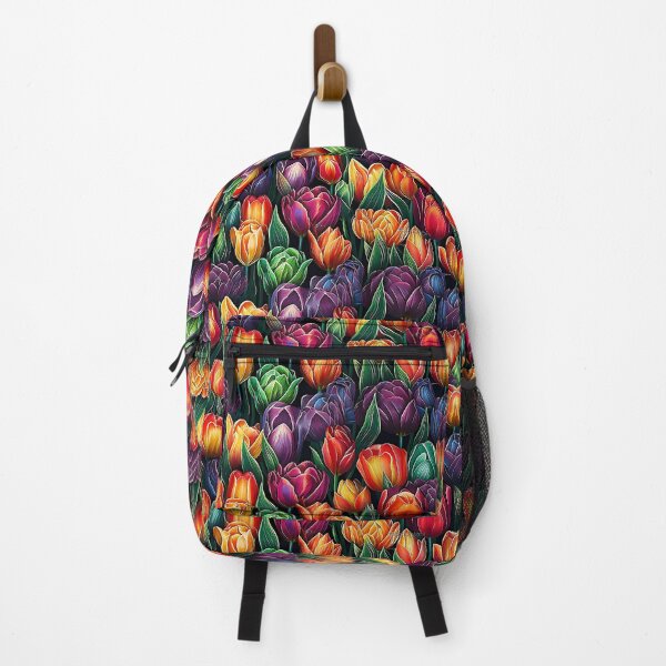 Item preview, Bunches of brightly Colored Tulips Blooming designed and sold by DavisDesigns79.
