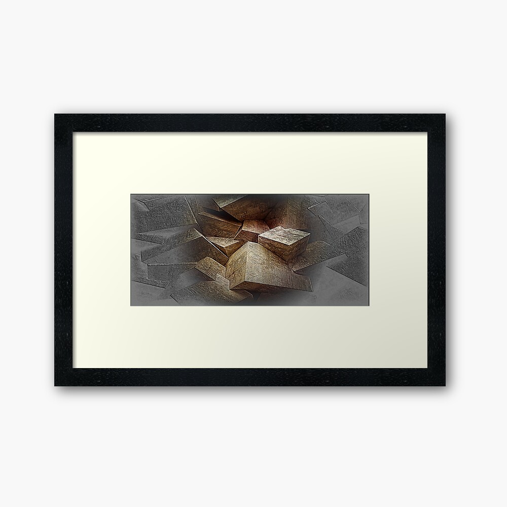 Life Imitates Jenga Framed Art Print