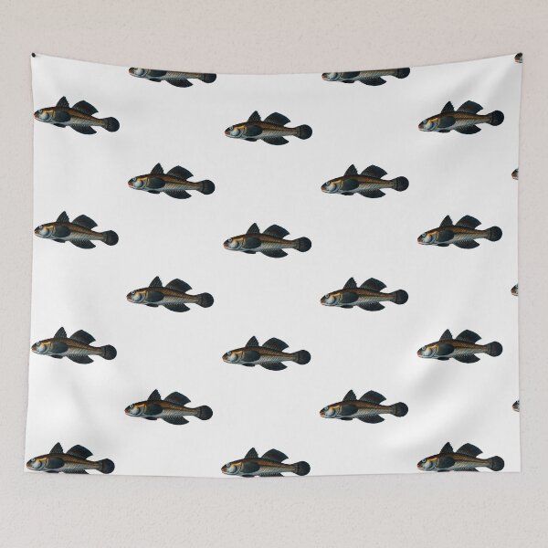 Item preview, Blue Goby Gobius Jozo Vintage Fish designed and sold by AmethystMurad.