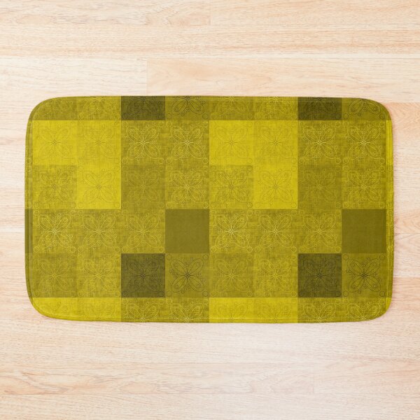 Item preview, Linen patchwork - yellow designed and sold by PurpleSandpiper.
