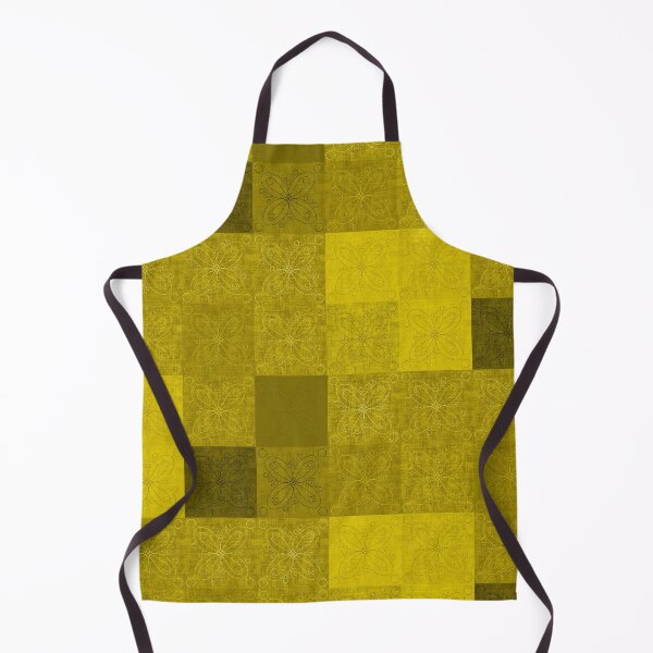 Item preview, Linen patchwork - yellow designed and sold by PurpleSandpiper.
