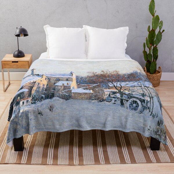Item preview, Snowscape in France by Alfred Sisley designed and sold by tomorrowsart.