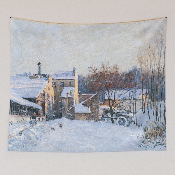 Item preview, Snowscape in France by Alfred Sisley designed and sold by tomorrowsart.