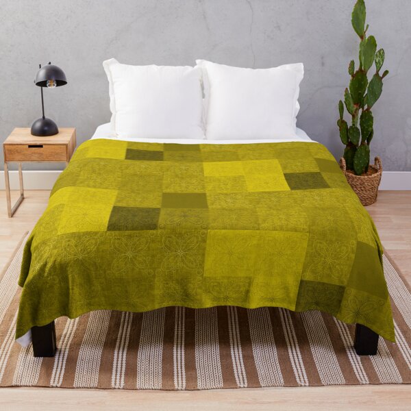 Item preview, Linen patchwork - yellow designed and sold by PurpleSandpiper.